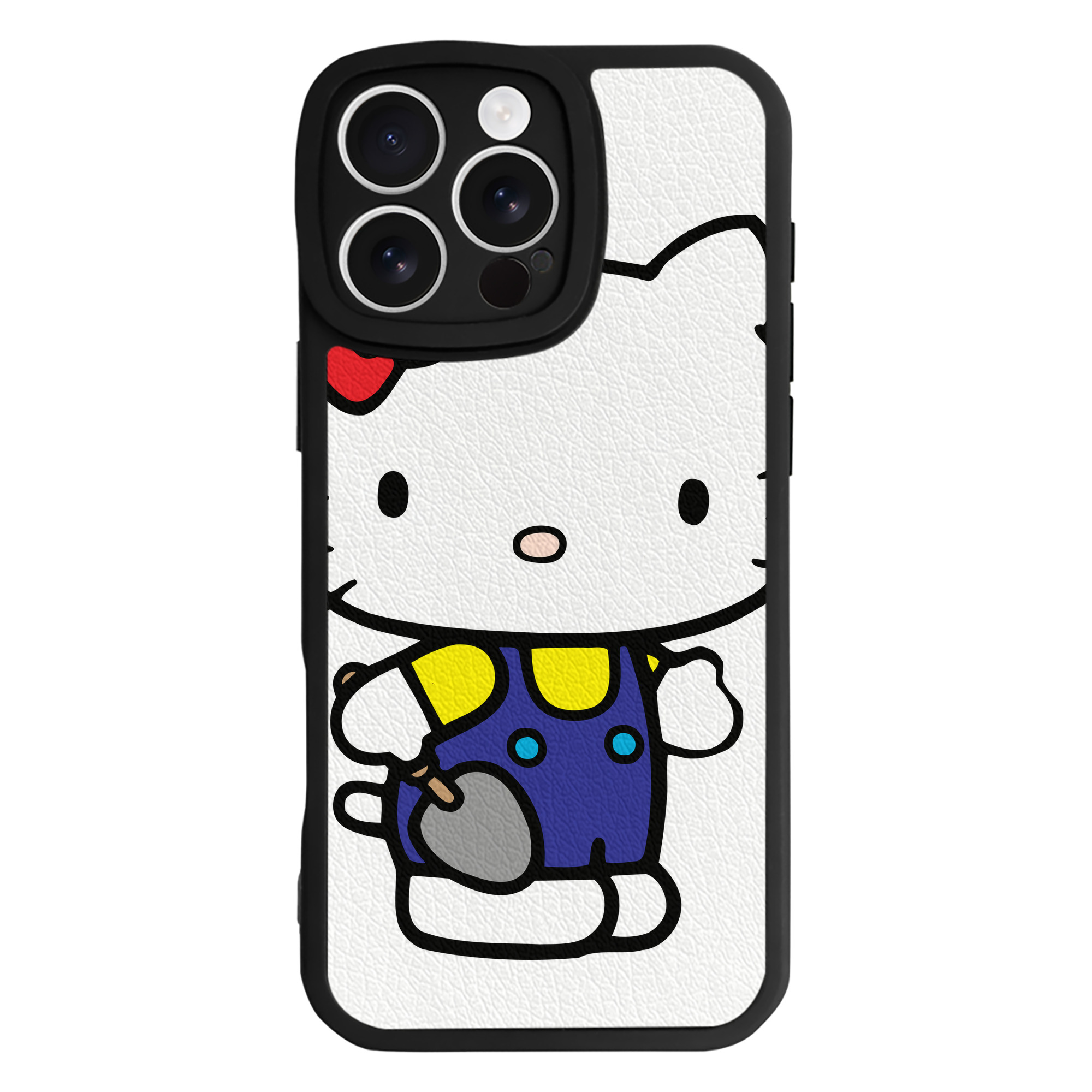 （画像用） Hello Kitty ハローキティ 【iPhone 16シリーズ対応】シリコンスマホケース（レザー調） 材質：シリコン